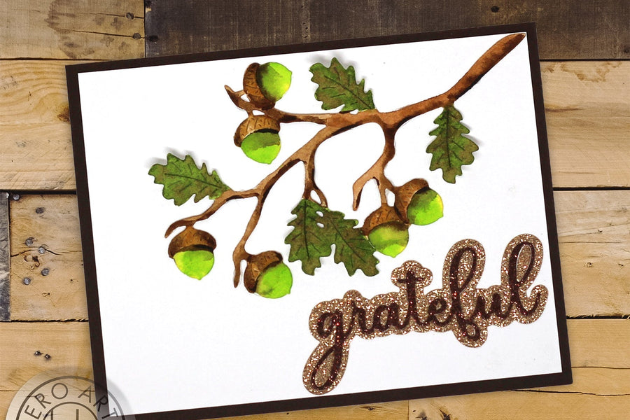 Video: No-Line Fall Watercolor With Fancy Dies