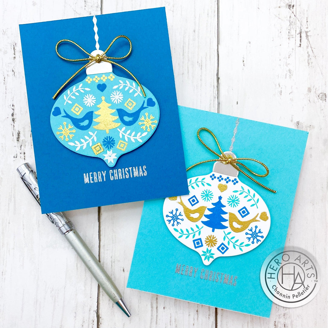 Video: Pattern Stamping with the October My Monthly Hero Kit - Hero Arts