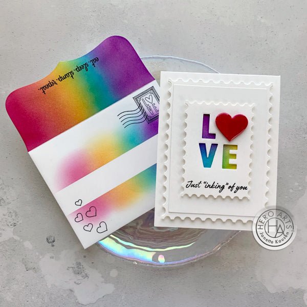 Video: Postage Stamp Inspired Card - Hero Arts