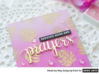 Video: Prayer Card with Heat Embossing & Ombré Ink Blending Techniques - Hero Arts