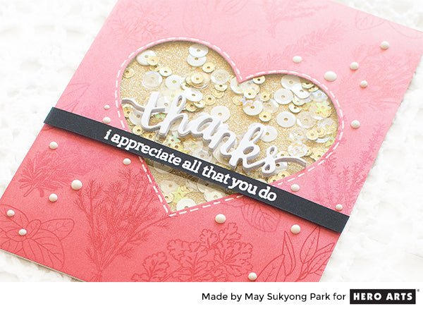 Video: Shaker Card with Ombre Stamped Background - Hero Arts