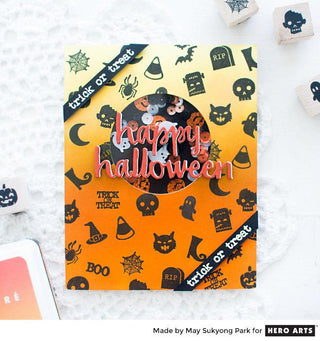 Video: Spooky Halloween Shaker Card using Ombré Inking - Hero Arts