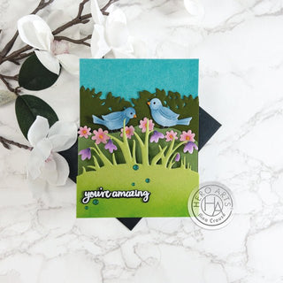 Video: Tri-Fold Garden Birds Card - Hero Arts