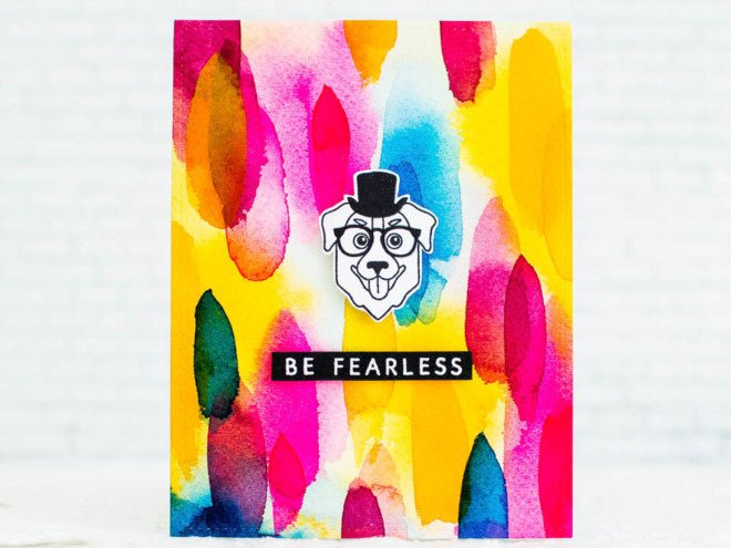 Video: Watercolor Hipster Card with Bold Brushstrokes - Hero Arts