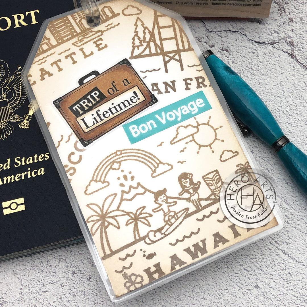 "Vintage" Luggage Tag - Hero Arts