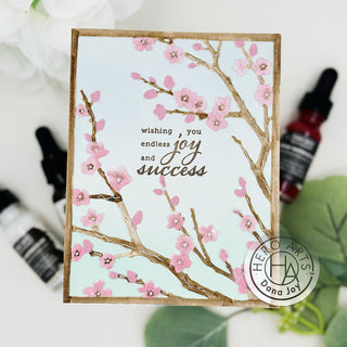 Watercolor Cherry Blossoms - Hero Arts