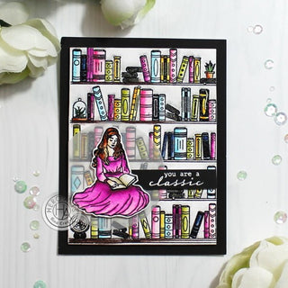 Watercolored Bookcase - Hero Arts