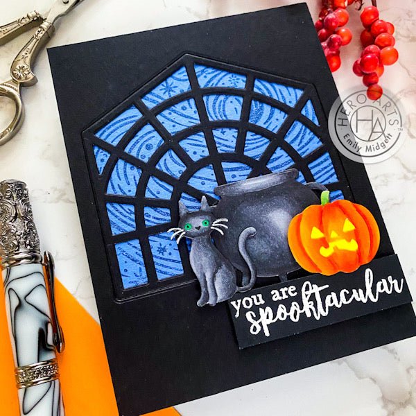 Winter Stamps for a Halloween Card?
