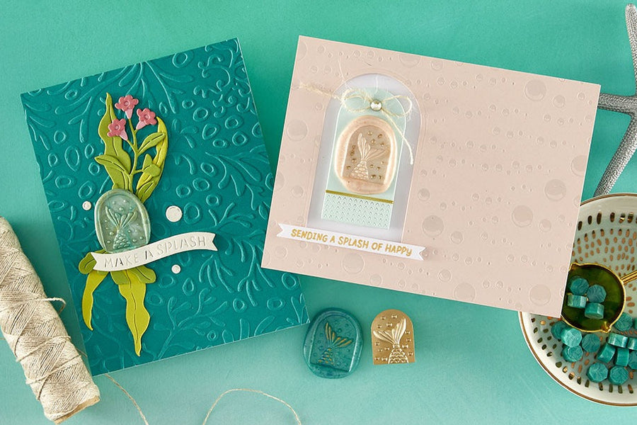 August 2025 Wax Seal of the Month Preview & Tutorials – Mermaid Tales