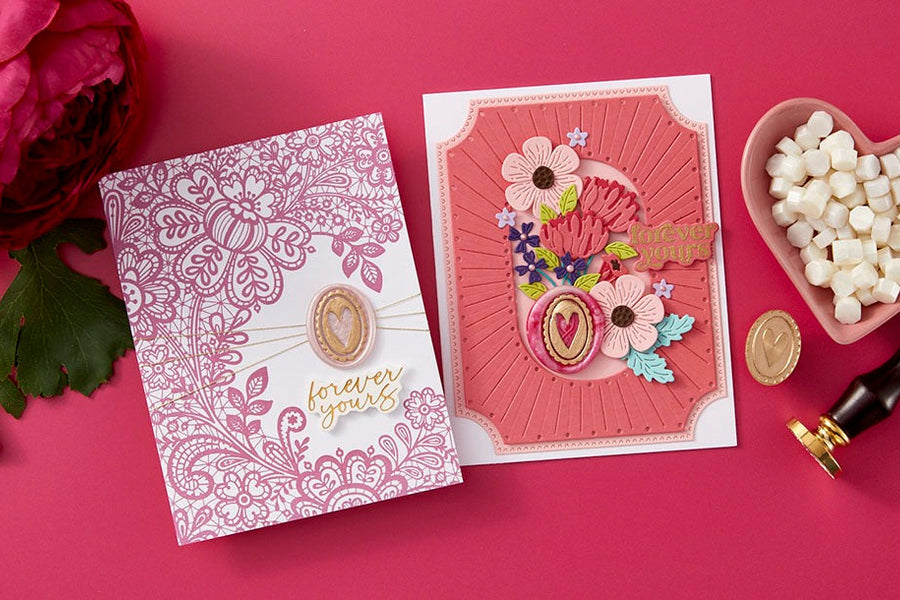 December 2024 Wax Seal of the Month Preview & Tutorials – Scalloped Heart