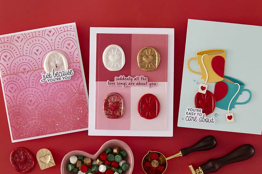 December 2025 Wax Seal of the Month Preview & Tutorials – Heart Burst