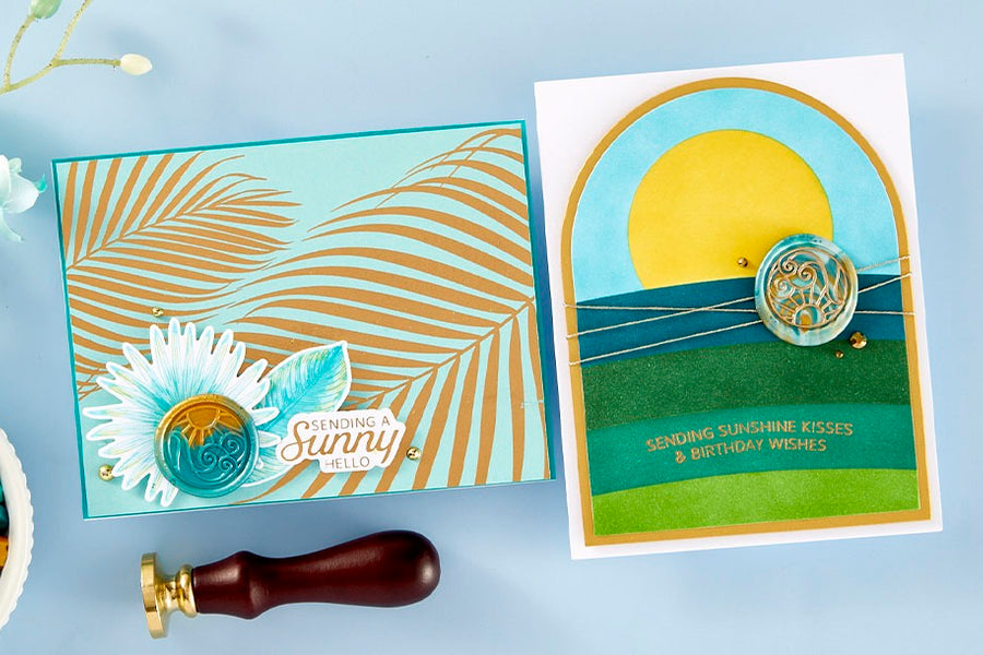 June 2024 Wax Seal of the Month Preview & Tutorials – Sun & Waves