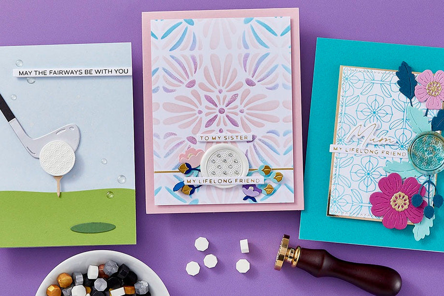 March 2025 Wax Seal of the Month Preview & Tutorials – Patterned Perfection