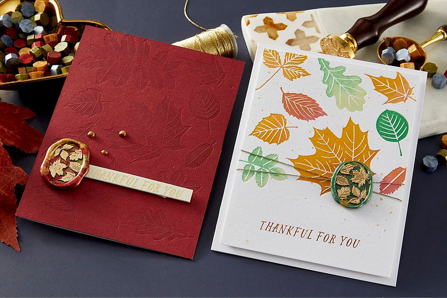 September 2024 Wax Seal of the Month Preview & Tutorials – Falling Leaves