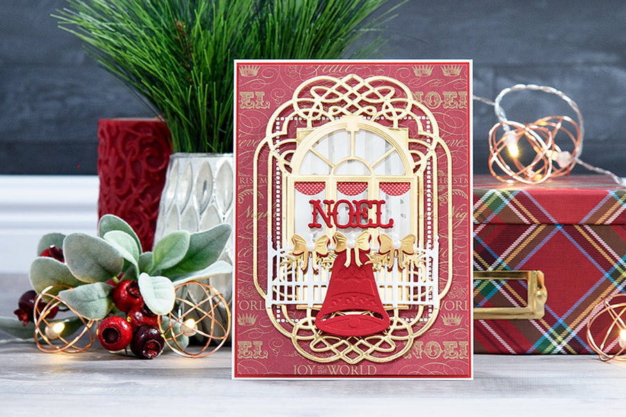 Layered Dimensional Die Cutting. Episode #5 - Christmas Balcony Card. Video