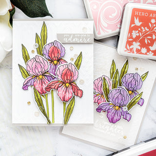 3D Decoupage with Layering Iris Stamps by Yana Smakula for Hero Arts
