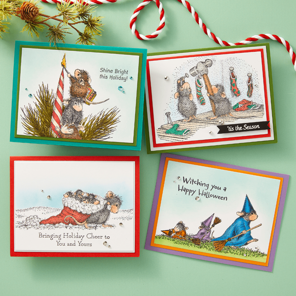 Merry Little Christmas Cling Rubber Stamp Set