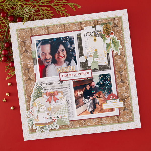 Rosie's Studio Sleigh Bells Ring Cardstock Diecut Ephemera