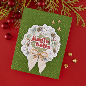 Rosie's Studio Sleigh Bells Ring Foil Puffy Stickers 2 sheets