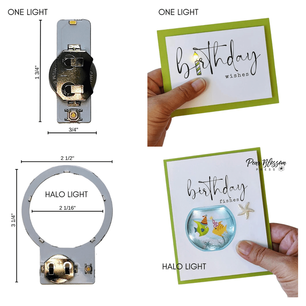 Pear Blossom Press - Halo Lights Combo Pack (2 Halo and 4 One Lights)