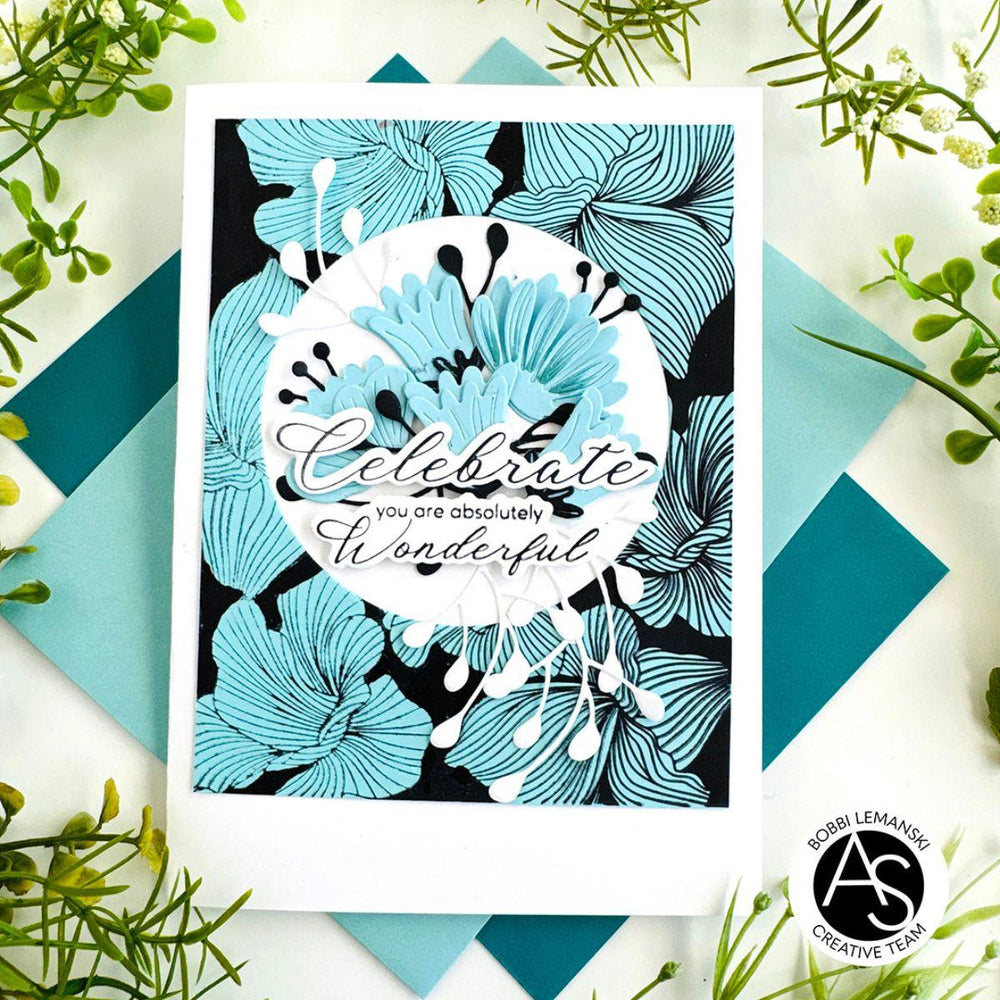 Alex Syberia Designs - Abstract Floral Background Press Plate
