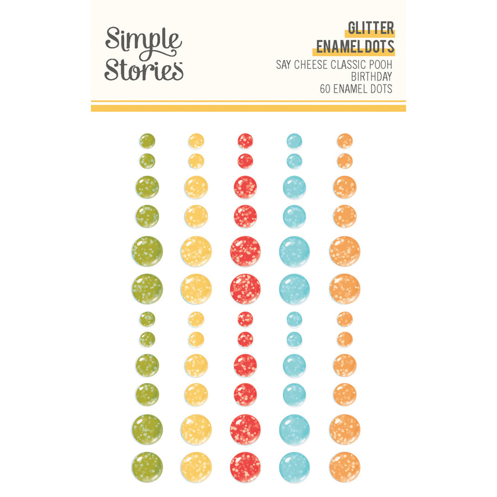 Simple Stories Say Cheese Classic Pooh Birthday - Glitter Enamel Dots