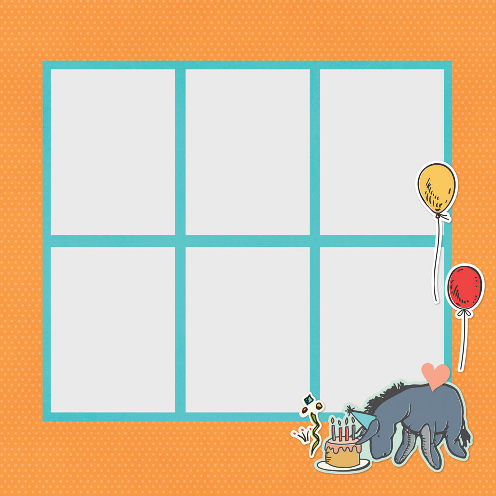 Simple Stories Say Cheese Classic Pooh Birthday - Simple Pages Page Pieces