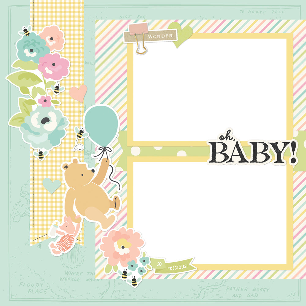 Simple Stories Say Cheese Classic Pooh Baby Simple Pages Page Kit