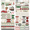 Simple Stories Simple Vintage Old-Fashioned Christmas Cardstock Stickers - Basics