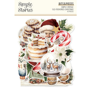 Simple Stories Simple Vintage Old-Fashioned Christmas Bits & Pieces