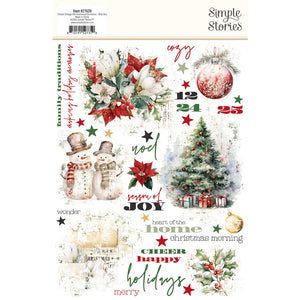 Simple Stories Simple Vintage Old-Fashioned Christmas Rub-On Transfers