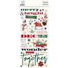 Simple Stories Simple Vintage Old-Fashioned Christmas Foam Stickers