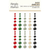 Simple Stories Simple Vintage Old-Fashioned Christmas Glossy Enamel Dots