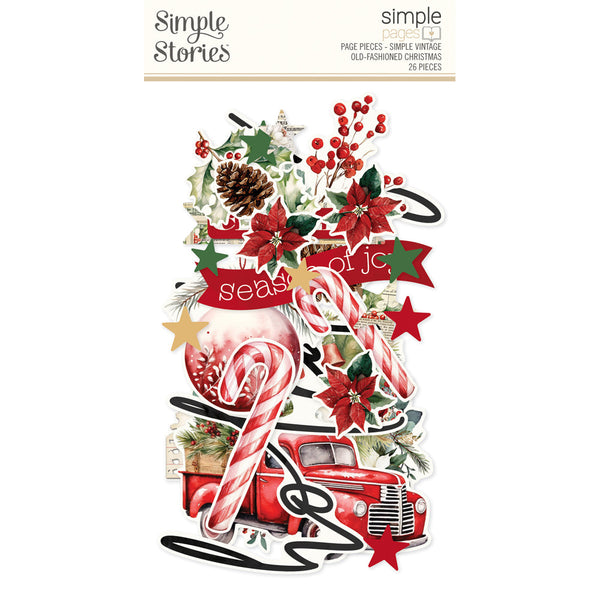 Simple Stories Simple Vintage Old-Fashioned Christmas Simple Pages Page Pieces