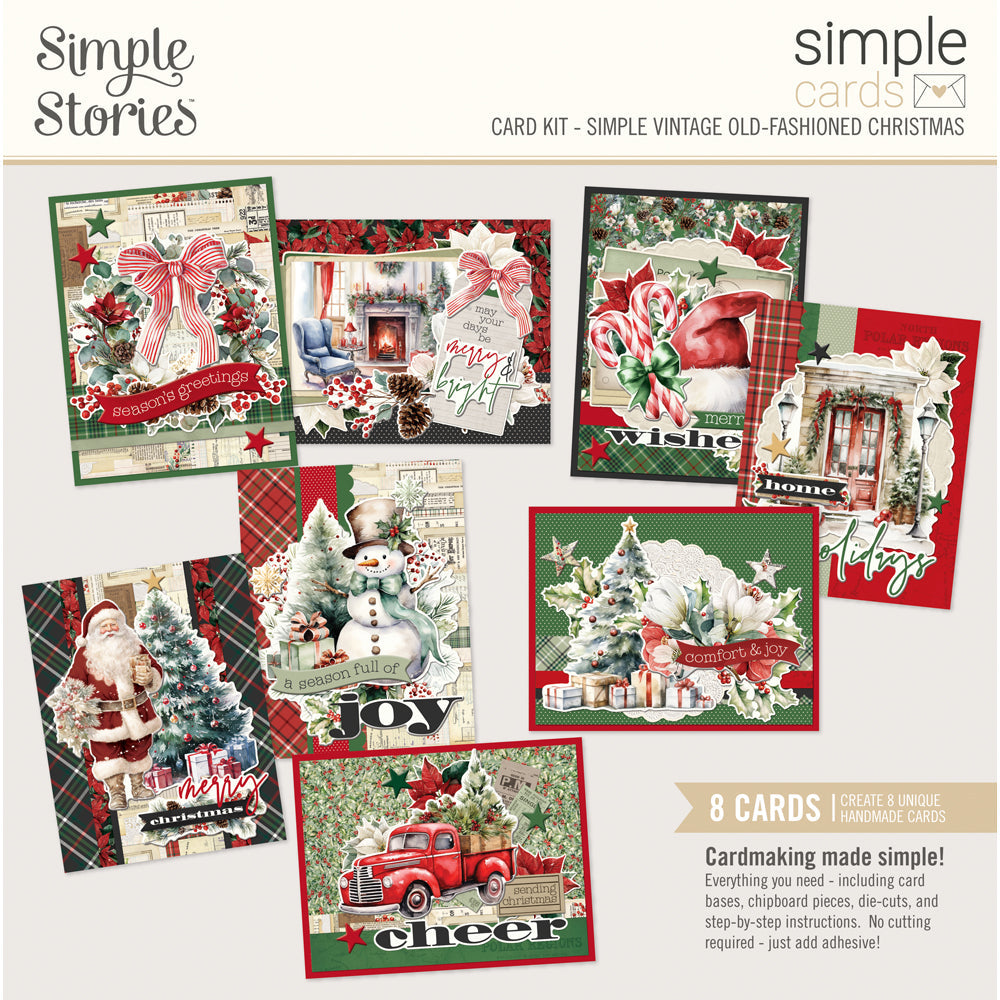 Simple Stories Simple Vintage Old-Fashioned Christmas Simple Cards Card Kit
