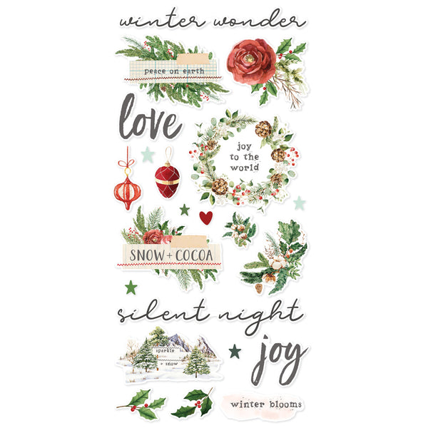 Simple Stories Simple Vintage Evergreen Memories Foam Stickers