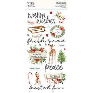 Simple Stories Simple Vintage Evergreen Memories Foam Stickers