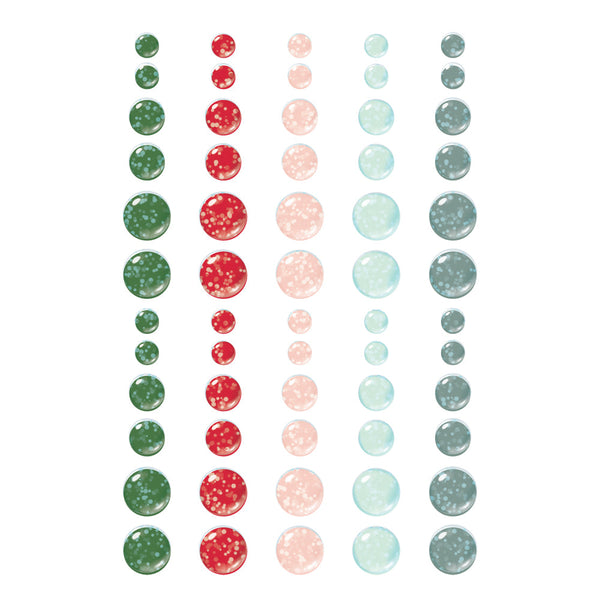 Simple Stories Simple Vintage Evergreen Memories Glitter Enamel Dots