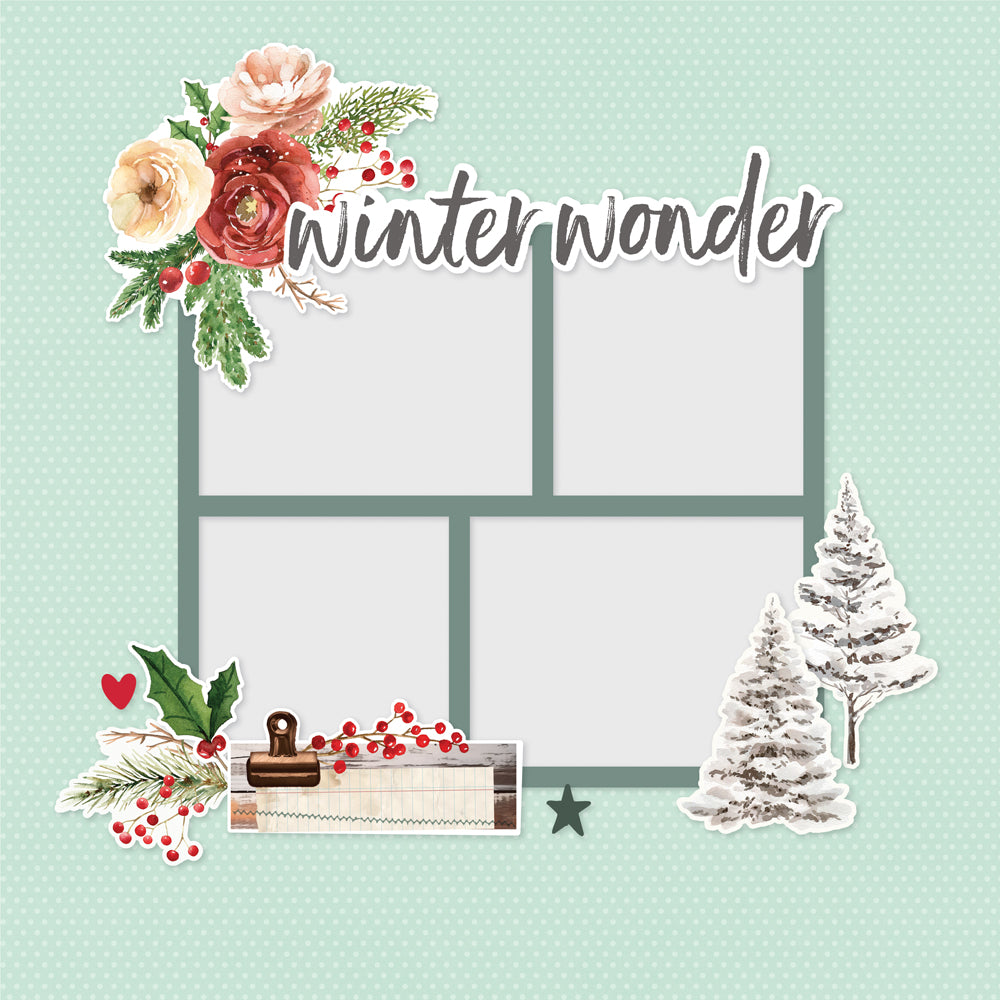 Simple Stories Simple Vintage Evergreen Memories Simple Pages Page Pieces