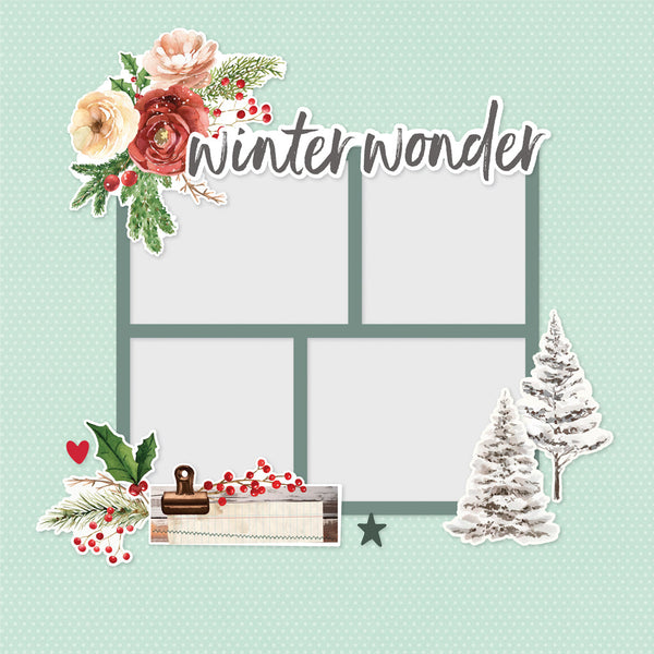 Simple Stories Simple Vintage Evergreen Memories Simple Pages Page Pieces