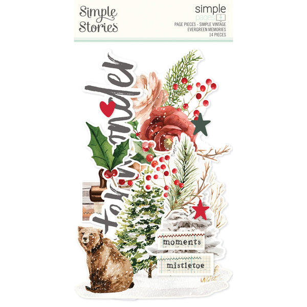 Simple Stories Simple Vintage Evergreen Memories Simple Pages Page Pieces