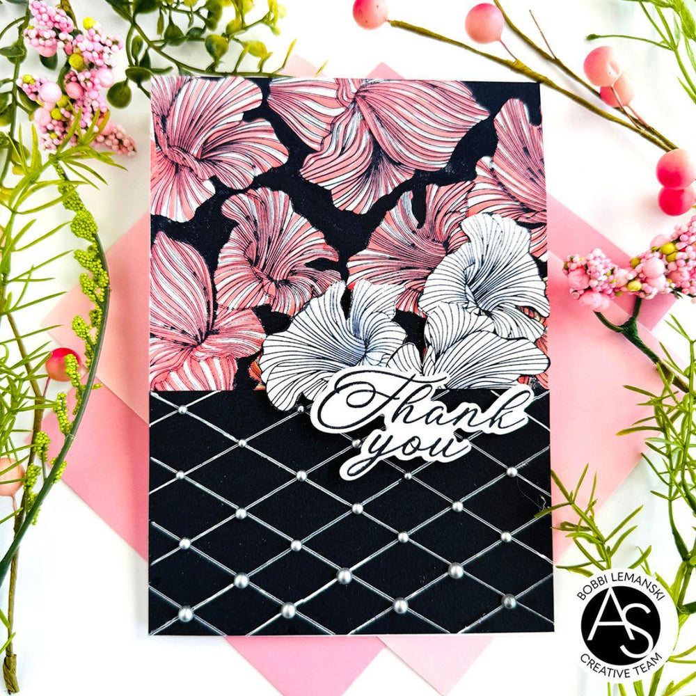 Alex Syberia Designs - Abstract Floral Background Press Plate