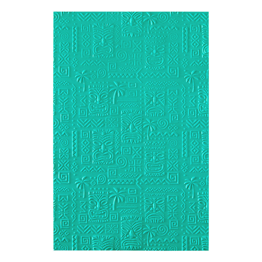 Island Style 3D Embossing Folder of the Month - finished card project