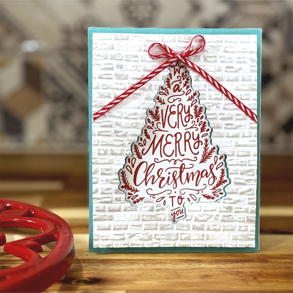 Brick by Brick - 3D Embossing Folder of the Month