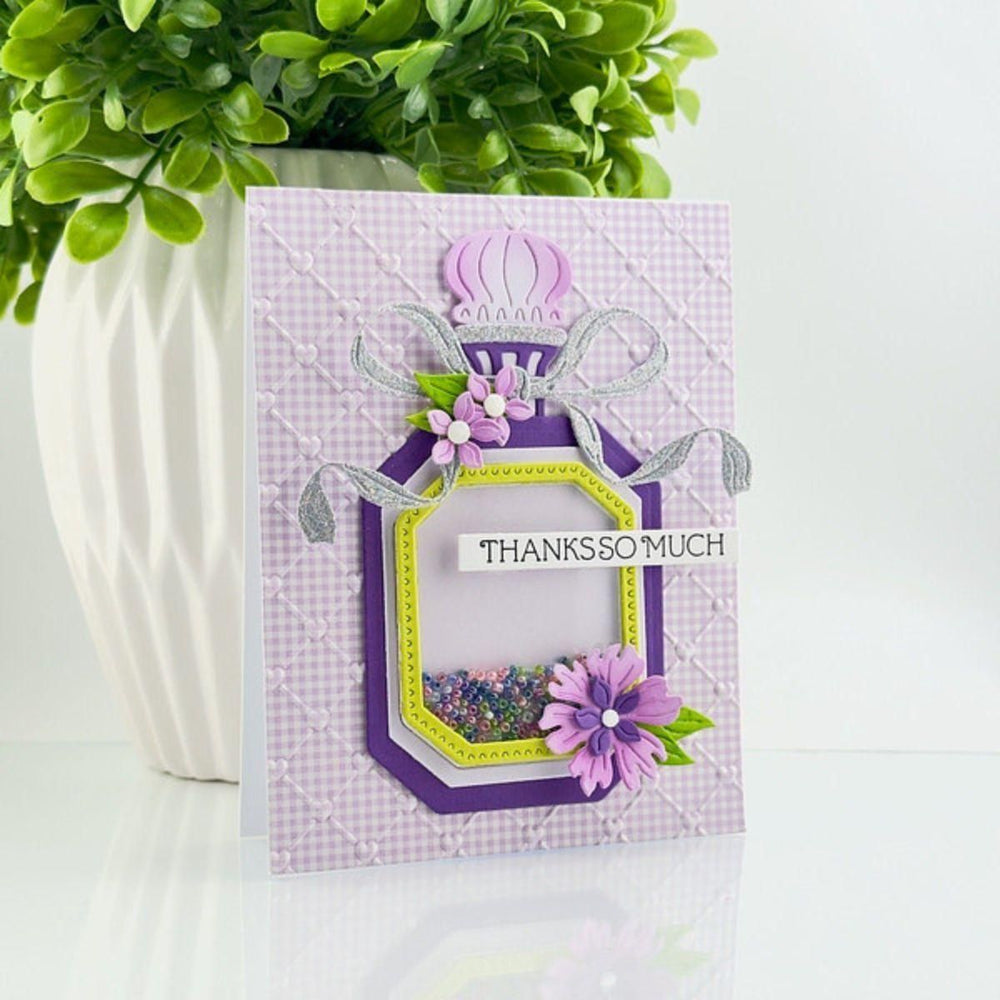 Gorgeous You Perfume Bottle Etched Dies