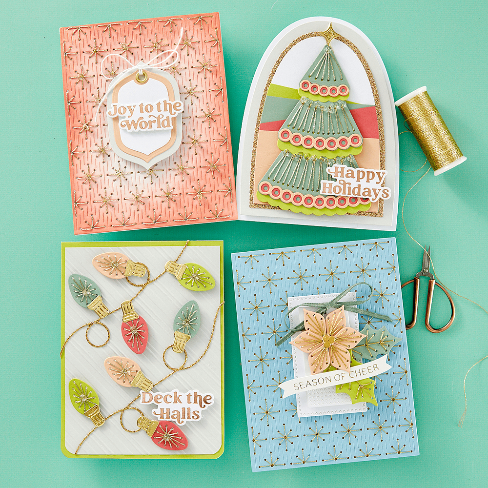 Stitched Starfilled Background Etched Dies from the Stitched Bright Collection
