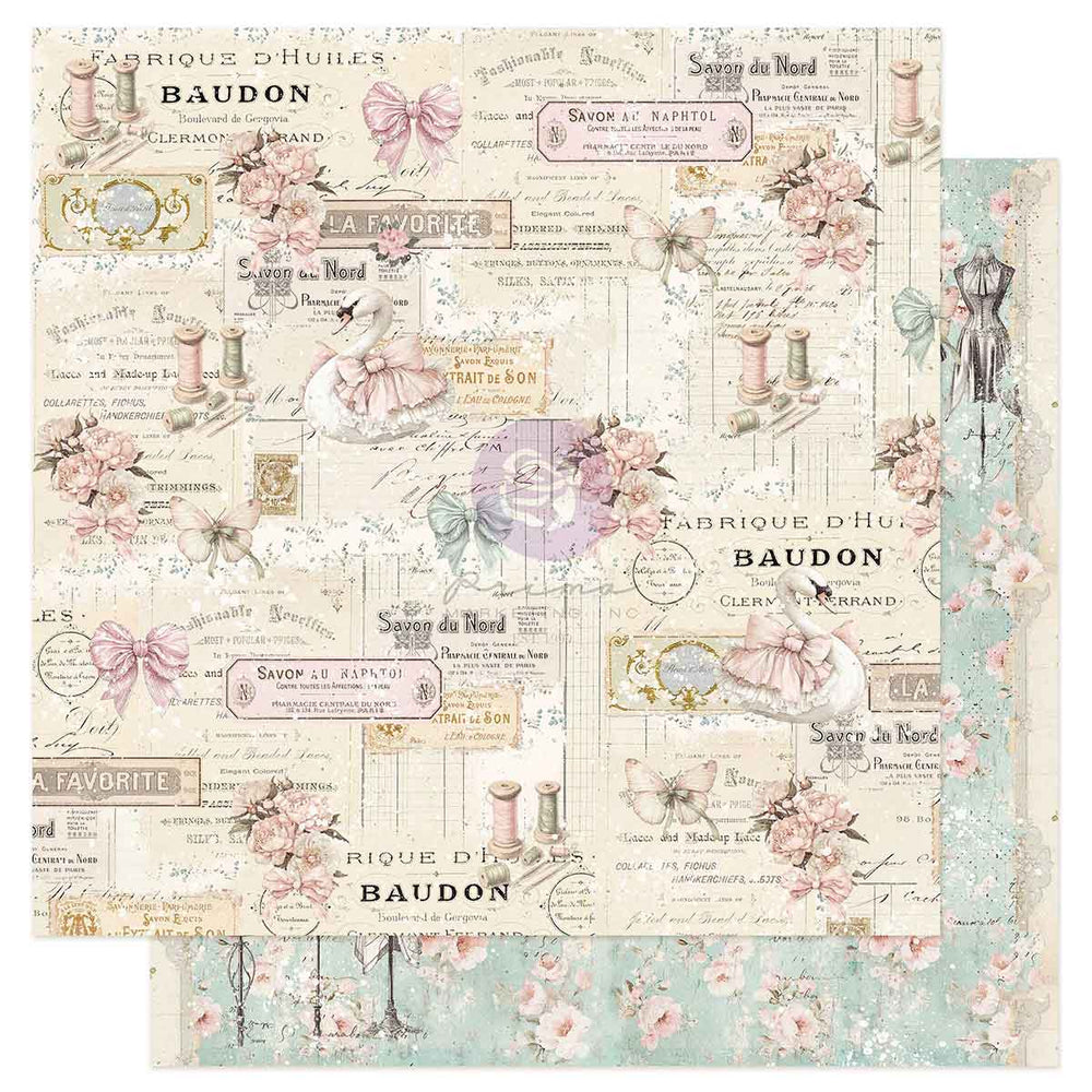 Prima Buttons & Keepsakes by Frank Garcia 8 x 8" Paper Pad