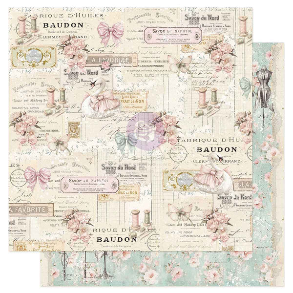 Prima Buttons & Keepsakes by Frank Garcia 8 x 8" Paper Pad