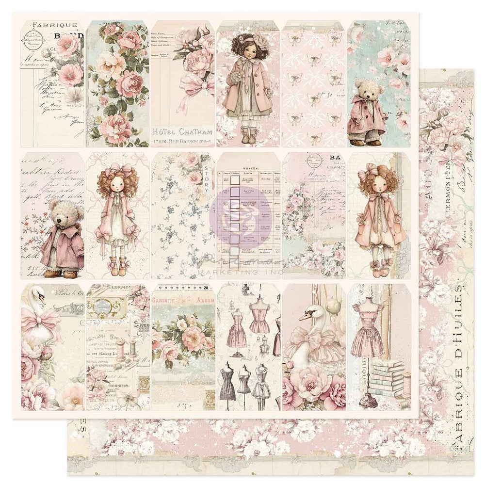 Prima Buttons & Keepsakes by Frank Garcia 6 x 6" Paper Pad
