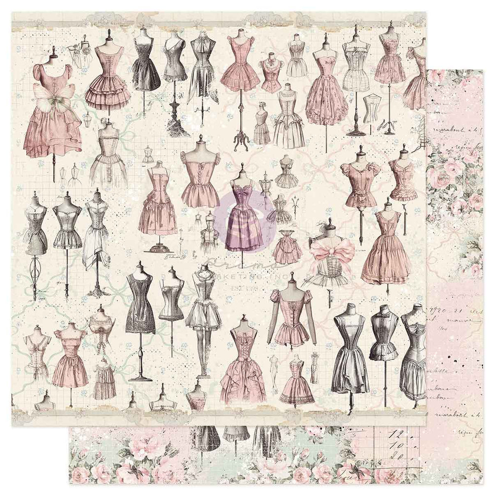 Prima Buttons & Keepsakes by Frank Garcia 8 x 8" Paper Pad